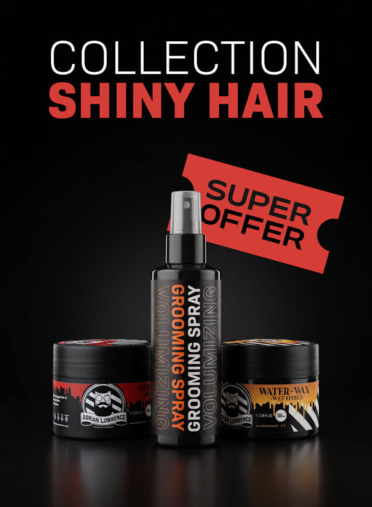 Kit Capello Lucido Professionale | Grooming Spray, Water Wax & Strong Wax