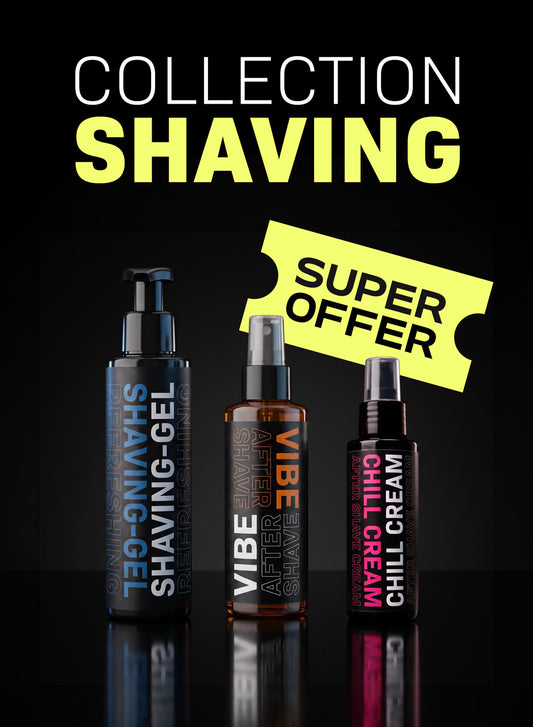 Kit Rasatura Professionale | Shaving Gel, After Shave Vibe & Chill Cream